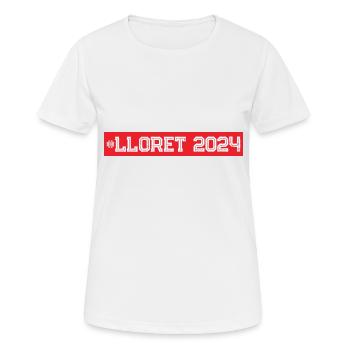 Lloret de Mar 2024 - T-shirt respirant Femme - blanc - Devant - AI Model Female 172 dark (172cm)
