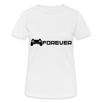 PLAY FOREVER - T-shirt respirant Femme - blanc - Devant - AI Model Female 172 dark (172cm)