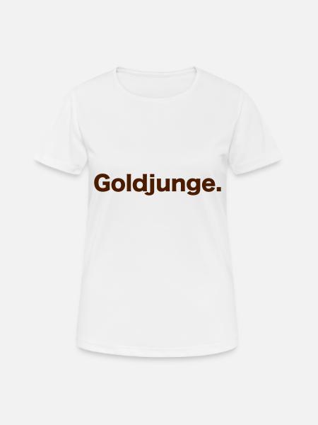 Goldjunge guter Junge - Frauen T-Shirt atmungsaktiv - Weiß