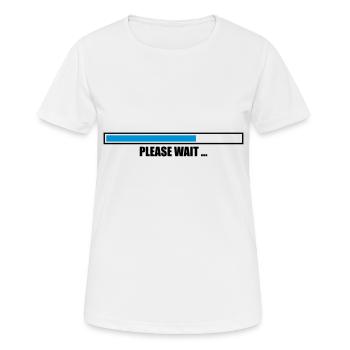 bars please download far loading load bar - Women's Breathable T-Shirt - white - Front - AI Model Female 172 dark (172cm)