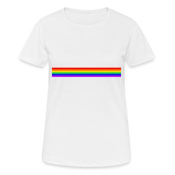 RAINBOW STYLE - T-shirt respirant Femme - blanc - Devant - AI Model Female 172 dark (172cm)