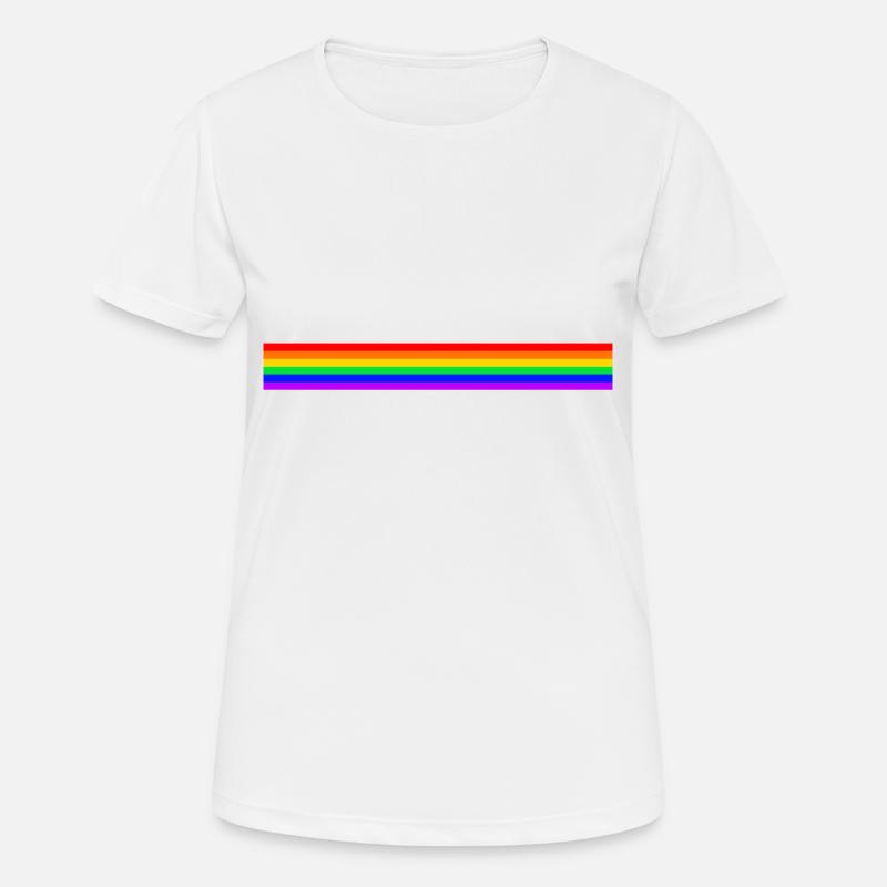 RAINBOW STYLE - Women's Breathable T-Shirt - white