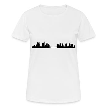 Francfort - T-shirt respirant Femme - blanc - Devant - AI Model Female 172 dark (172cm)