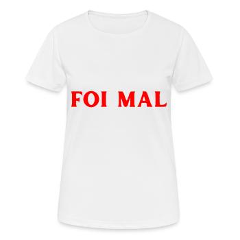 meine Schuld Portugiesisch Sprache - Frauen T-Shirt atmungsaktiv - Weiß - Vorne - AI Model Female 172 dark (172cm)