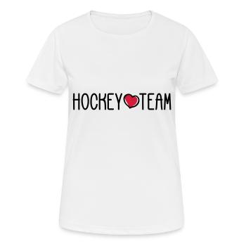 Hockey Team - Women's Breathable T-Shirt - white - Front - AI Model Female 172 dark (172cm)