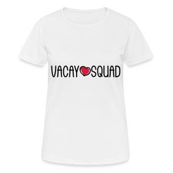 Vacay Squad - Women's Breathable T-Shirt - white - Front - AI Model Female 172 dark (172cm)