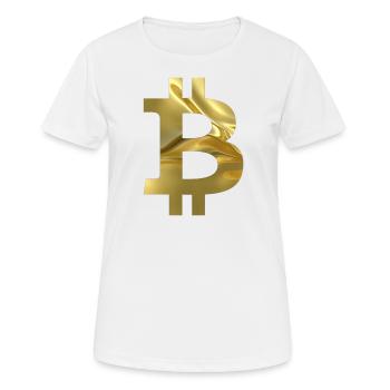 Bitcoin - T-shirt respirant Femme - blanc - Devant - AI Model Female 172 dark (172cm)