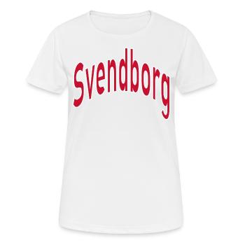Canton de Svendborg - T-shirt respirant Femme - blanc - Devant - AI Model Female 172 dark (172cm)