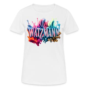 Berg Watzmann - Design moderne et coloré - T-shirt respirant Femme - blanc - Devant - AI Model Female 172 dark (172cm)