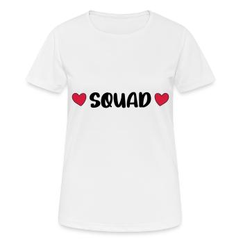 Squad Heart - Women's Breathable T-Shirt - white - Front - AI Model Female 172 dark (172cm)
