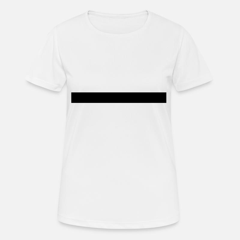 Black bar Simple + Beautiful! - Women's Breathable T-Shirt - white
