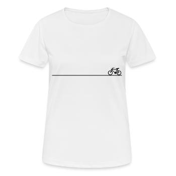 bicycle - Women's Breathable T-Shirt - white - Front - AI Model Female 172 dark (172cm)