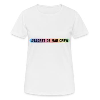 Lloret De Mar Crew - T-shirt respirant Femme - blanc - Devant - AI Model Female 172 dark (172cm)