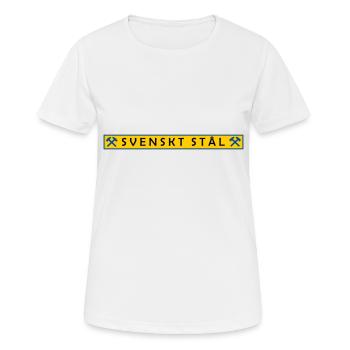 Acier suédois - T-shirt respirant Femme - blanc - Devant - AI Model Female 172 dark (172cm)