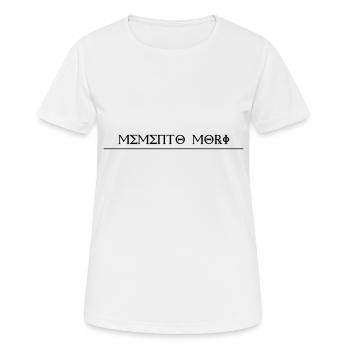 Memento mori - Design - Frauen T-Shirt atmungsaktiv - Weiß - Vorne - AI Model Female 172 dark (172cm)