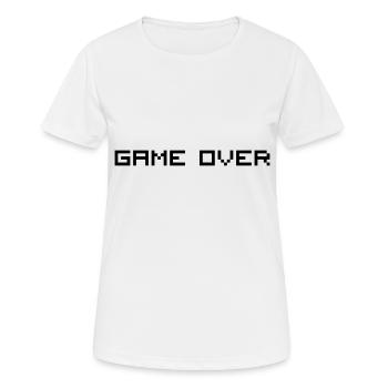 Game Over - T-shirt respirant Femme - blanc - Devant - AI Model Female 172 dark (172cm)