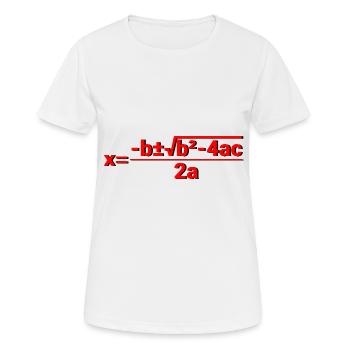 Quadratic Formula for Math class 4 - Women's Breathable T-Shirt - white - Front - AI Model Female 172 dark (172cm)