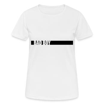 Bad Boy Saying - Women's Breathable T-Shirt - white - Front - AI Model Female 172 dark (172cm)