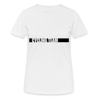 Team Bicycle Competition - Women's Breathable T-Shirt - white - Front - AI Model Female 172 dark (172cm)