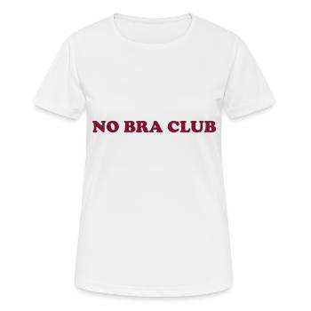 No Bra Club - Poitrine - - Soutien-gorge - Soutien-gorge - T-shirt respirant Femme - blanc - Devant - AI Model Female 172 dark (172cm)