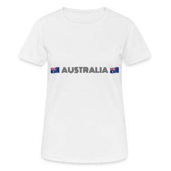 AUSTRALIEN - Frauen T-Shirt atmungsaktiv - Weiß - Vorne - AI Model Female 172 dark (172cm)