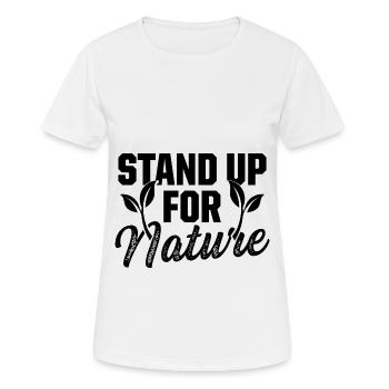natur umweltschutz - Frauen T-Shirt atmungsaktiv - Weiß - Vorne - AI Model Female 172 dark (172cm)
