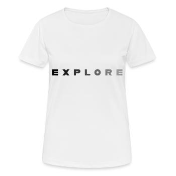 EXPLORE - T-shirt respirant Femme - blanc - Devant - AI Model Female 172 dark (172cm)