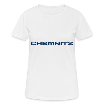 Chemnitz - Slogan - Deutschland - Slogan - Frauen T-Shirt atmungsaktiv - Weiß - Vorne - AI Model Female 172 dark (172cm)