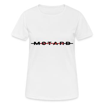 Motorradfahrer - Frauen T-Shirt atmungsaktiv - Weiß - Vorne - AI Model Female 172 dark (172cm)