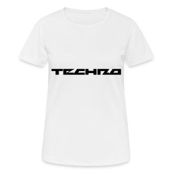 Techno Festival - Frauen T-Shirt atmungsaktiv - Weiß - Vorne - AI Model Female 172 dark (172cm)