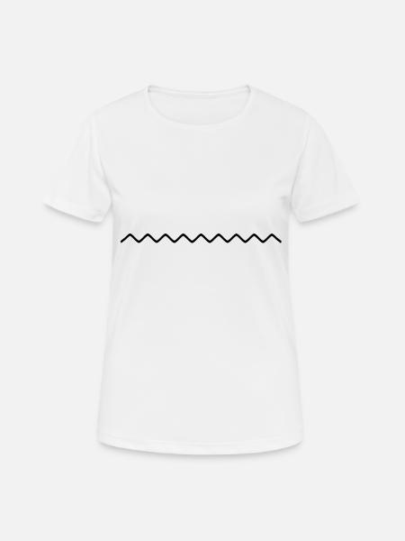 sinuous line - Women's Breathable T-Shirt - white