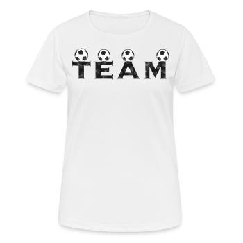 Team Football Sports - Women's Breathable T-Shirt - white - Front - AI Model Female 172 dark (172cm)