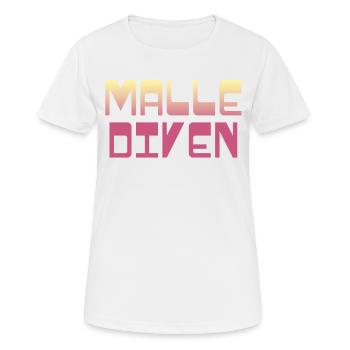 Malle Divas / Vacances Majorque 2024 - T-shirt respirant Femme - blanc - Devant - AI Model Female 172 dark (172cm)