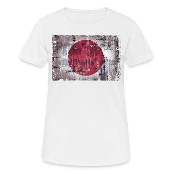 japan - Frauen T-Shirt atmungsaktiv - Weiß - Vorne - AI Model Female 172 dark (172cm)