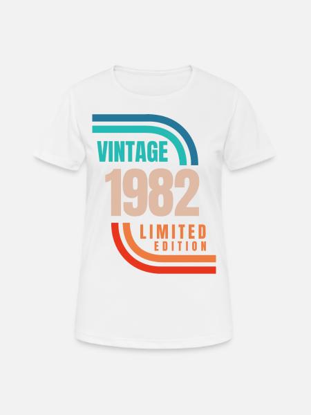 Vintage 1982 limited edition - Women's Breathable T-Shirt - white