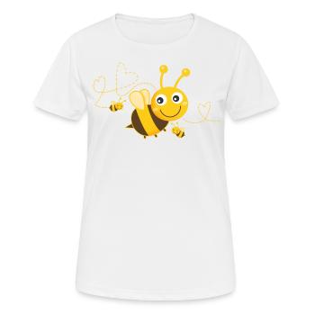 Bees Bees Bee Happy Bee - Women's Breathable T-Shirt - white - Front - AI Model Female 172 dark (172cm)