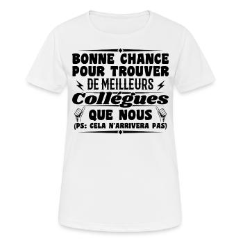 Kollege Kollegen Humor Geschenk Ruhestand - Frauen T-Shirt atmungsaktiv - Weiß - Vorne - AI Model Female 172 dark (172cm)
