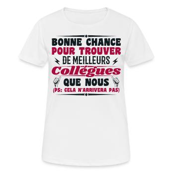 Kollege Kollegen Humor Geschenk Ruhestand - Frauen T-Shirt atmungsaktiv - Weiß - Vorne - AI Model Female 172 dark (172cm)