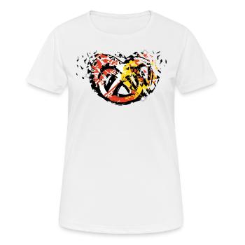 Pretzel Alsace eclat free - Women's Breathable T-Shirt - white - Front - AI Model Female 172 dark (172cm)
