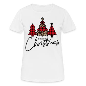 christmas tree - Women's Breathable T-Shirt - white - Front - AI Model Female 172 dark (172cm)
