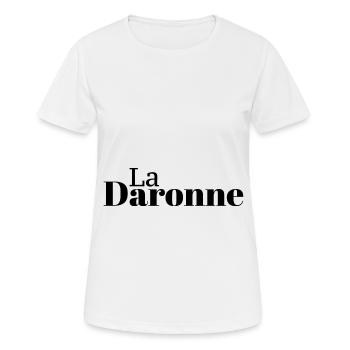 La Daronne, La Mère, La Maman! - T-shirt respirant Femme - blanc - Devant - AI Model Female 172 dark (172cm)