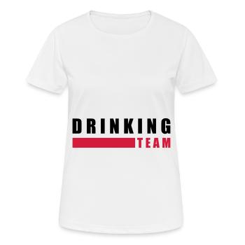 drinking team - Women's Breathable T-Shirt - white - Front - AI Model Female 172 dark (172cm)