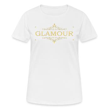 Or glamour - T-shirt respirant Femme - blanc - Devant - AI Model Female 172 dark (172cm)