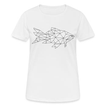 Fish - Women's Breathable T-Shirt - white - Front - AI Model Female 172 dark (172cm)