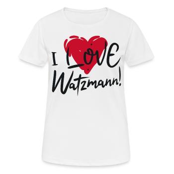 Watzmann Begeisterung Naturverbundenheit Gefühle - Frauen T-Shirt atmungsaktiv - Weiß - Vorne - AI Model Female 172 dark (172cm)