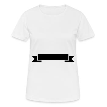 banderole symbol - Women's Breathable T-Shirt - white - Front - AI Model Female 172 dark (172cm)
