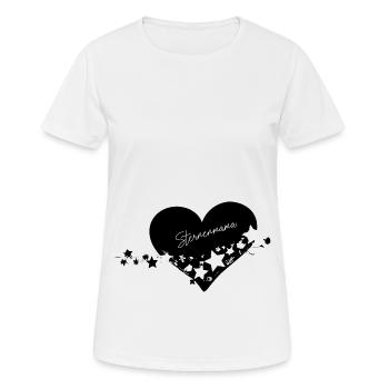 Sternenmama Herz - Frauen T-Shirt atmungsaktiv - Weiß - Vorne - AI Model Female 172 dark (172cm)