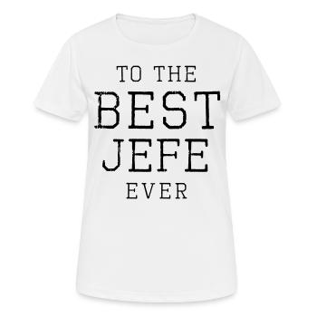 au meilleur jefe jamais - T-shirt respirant Femme - blanc - Devant - AI Model Female 172 dark (172cm)