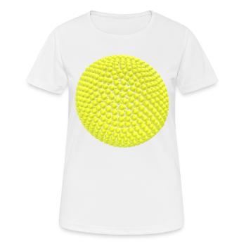 Yellow balls as a ball - Women's Breathable T-Shirt - white - Front - AI Model Female 172 dark (172cm)
