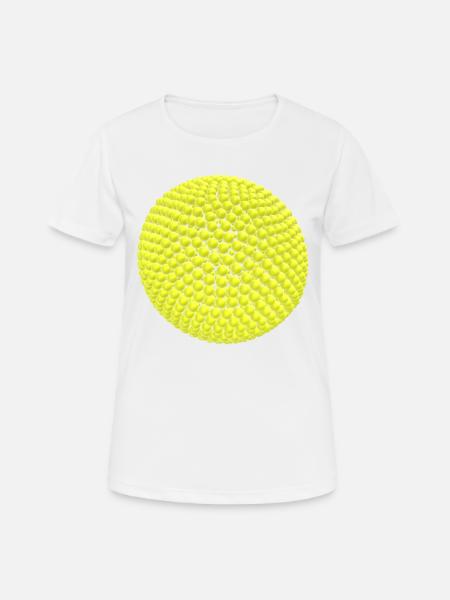 Yellow balls as a ball - Women's Breathable T-Shirt - white